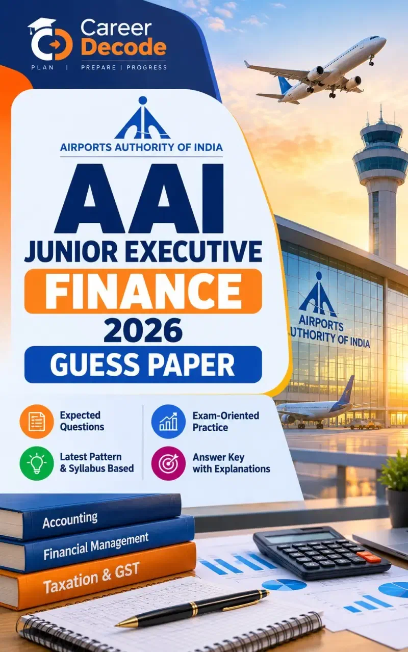 Cover of AAI Junior Executive Finance 2026 Guess Paper