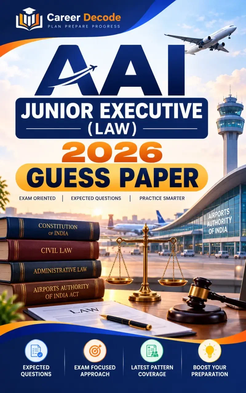 Cover of AAI Junior Executive (Law) 2026 Guess Paper