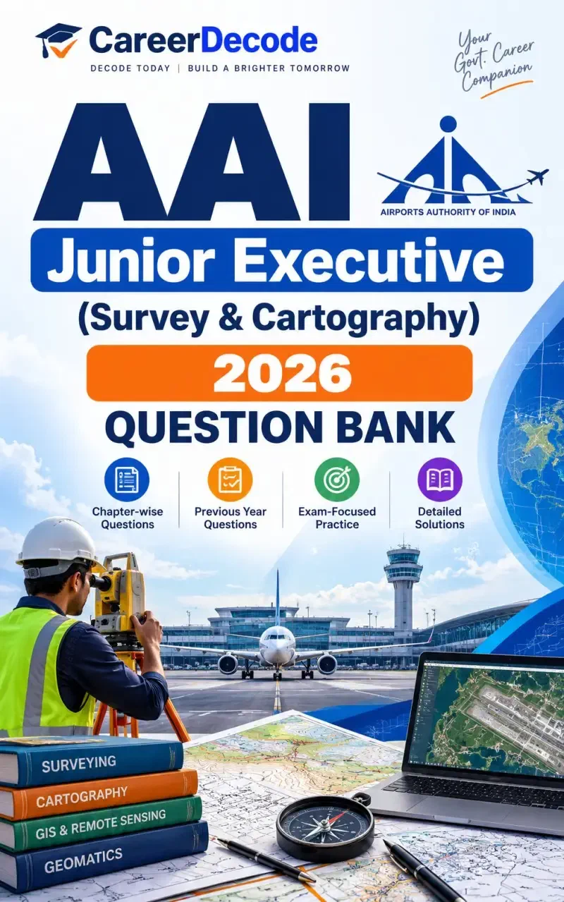 Cover of AAI Junior Executive (Survey & Cartography) 2026 Question Bank