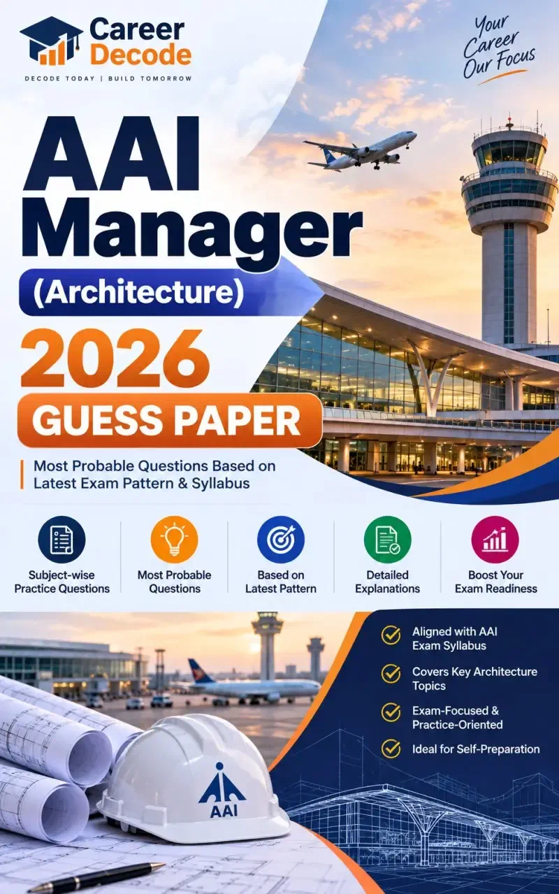 Cover of AAI Manager (Architecture) 2026 Guess Paper