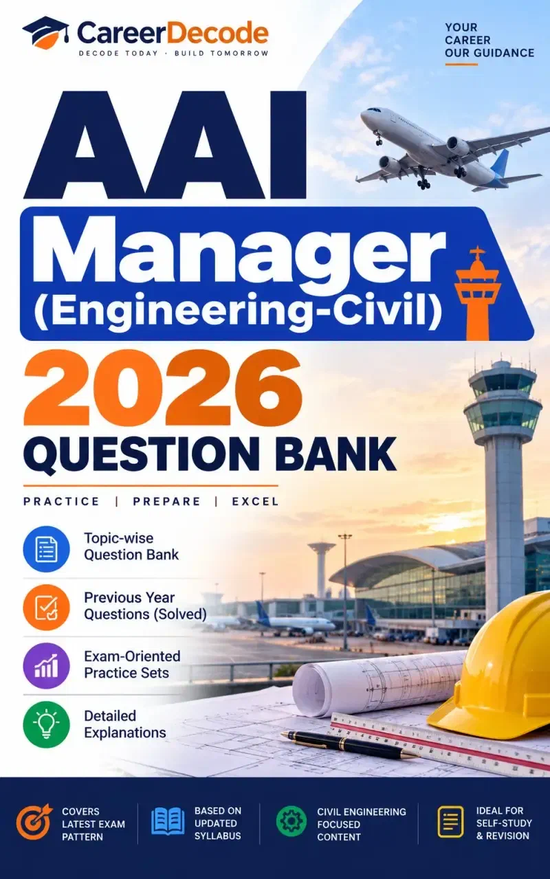 Cover of AAI Manager (Engineering-Civil) 2026 Question Bank