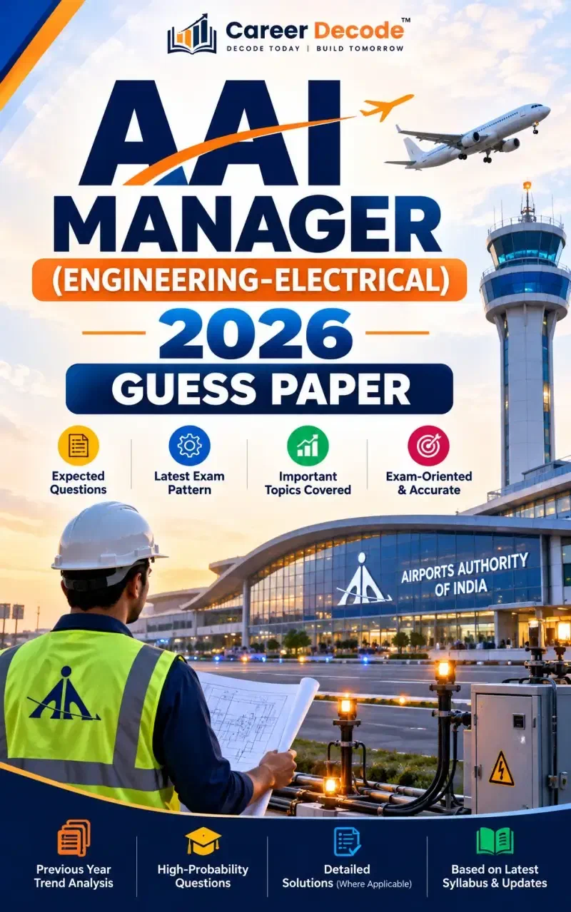 Cover of AAI Manager (Engineering-Electrical) 2026 Guess Paper