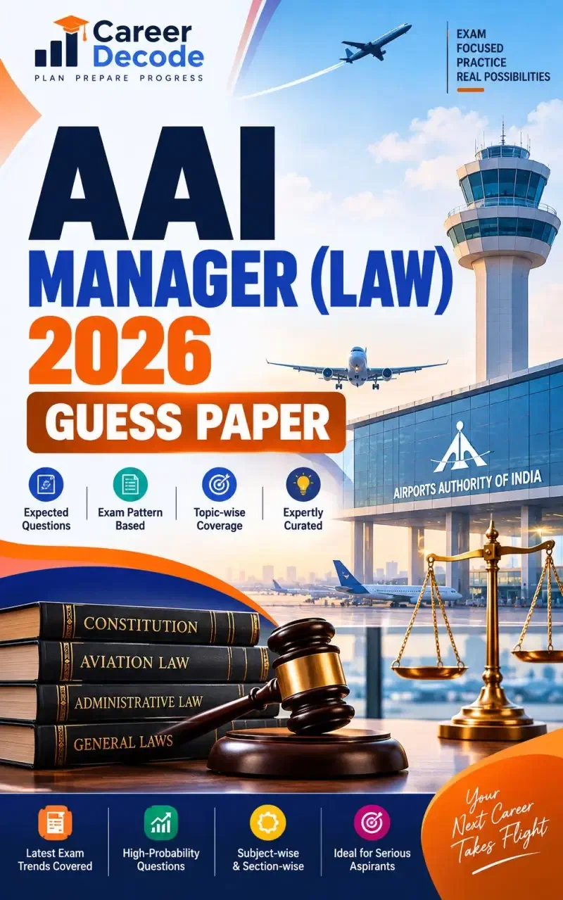 Cover of AAI Manager (Law) 2026 Guess Paper