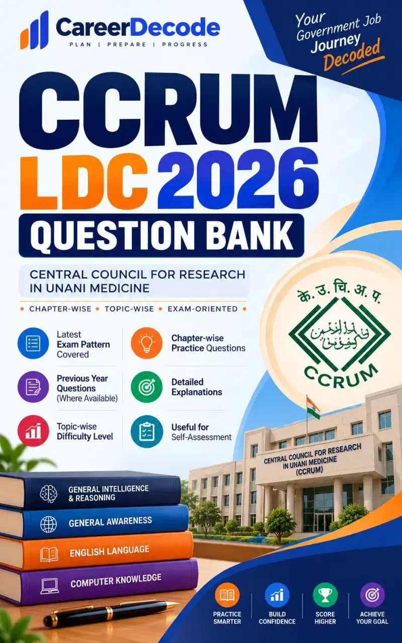 Cover of CCRUM LDC 2026 Question Bank