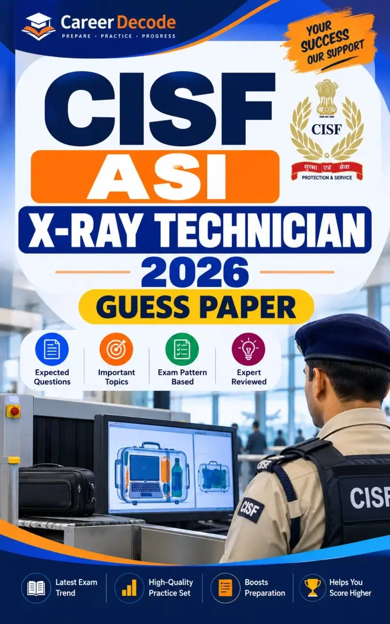 Cover of CISF ASI X-Ray Technician 2026 Guess Paper