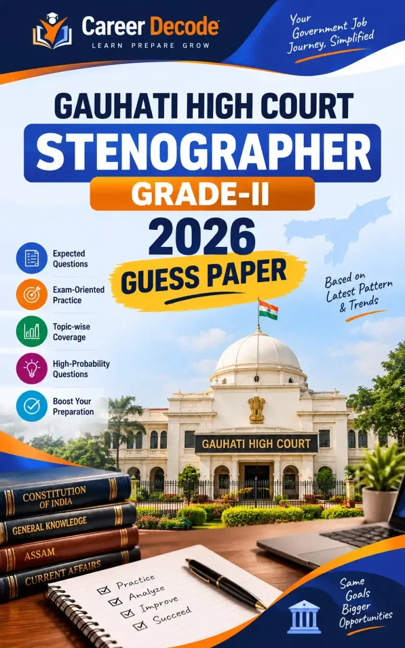 Cover of Gauhati High Court Stenographer Grade-II 2026 Guess Paper