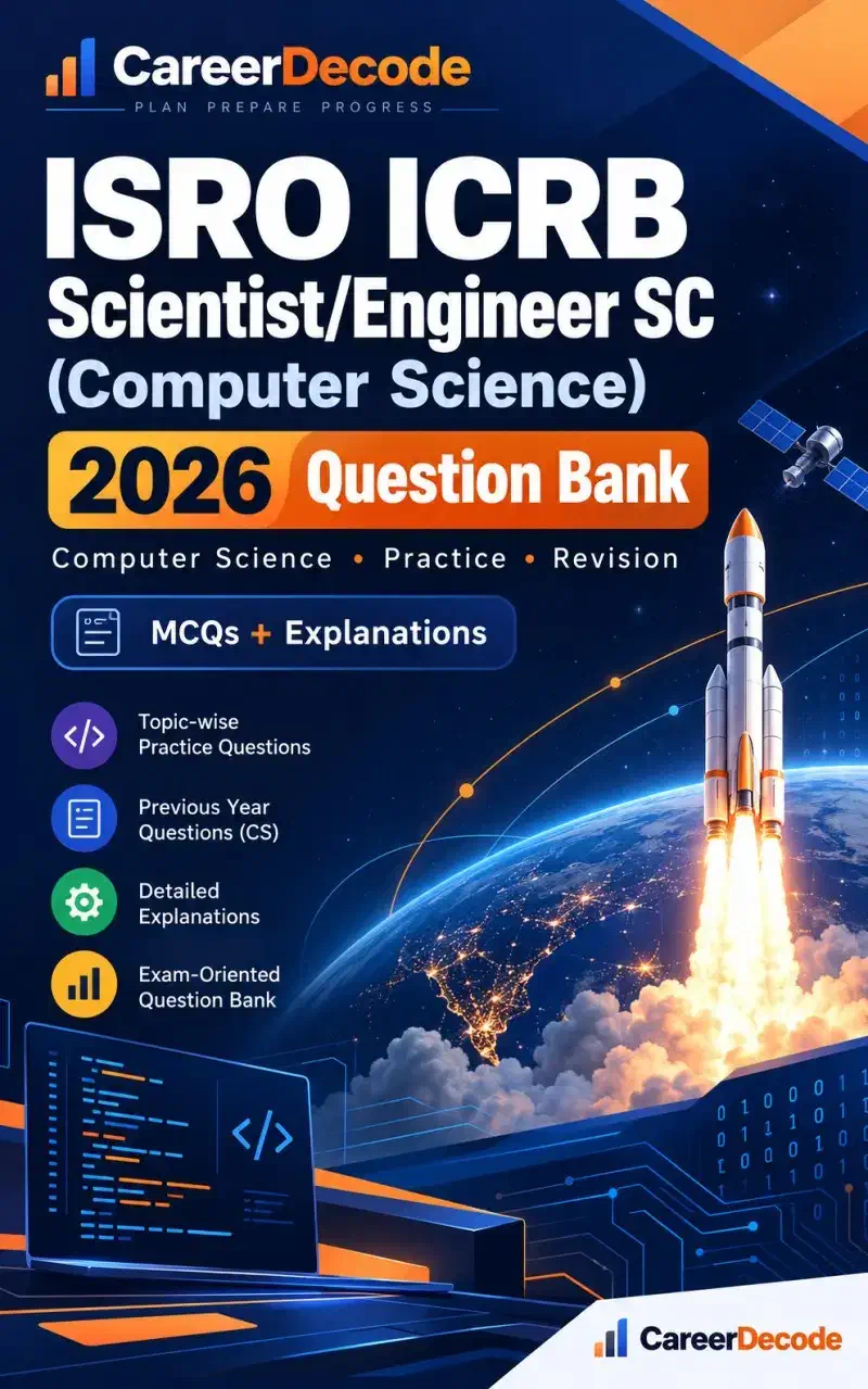 Cover of ISRO ICRB Scientist/Engineer SC (Computer Science) 2026 Question Bank