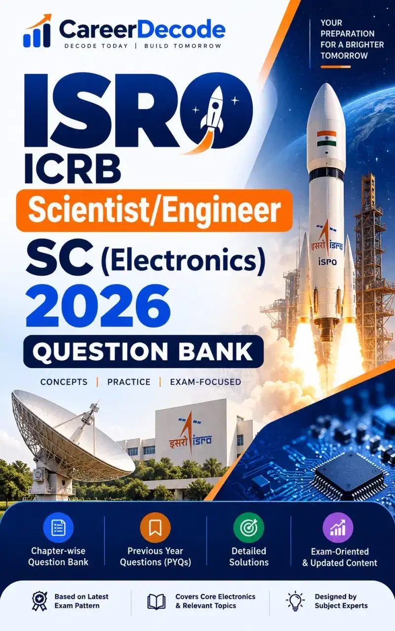 Cover of ISRO ICRB Scientist/Engineer SC (Electronics) 2026 Question Bank