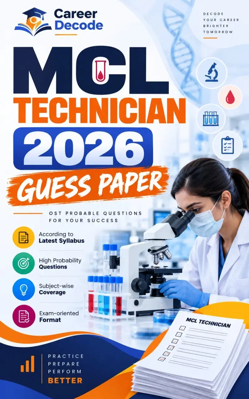 Cover of MCL Technician 2026 Guess Paper