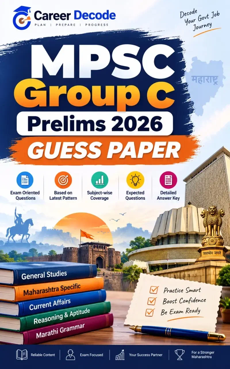 Cover of MPSC Group C Prelims 2026 Guess Paper