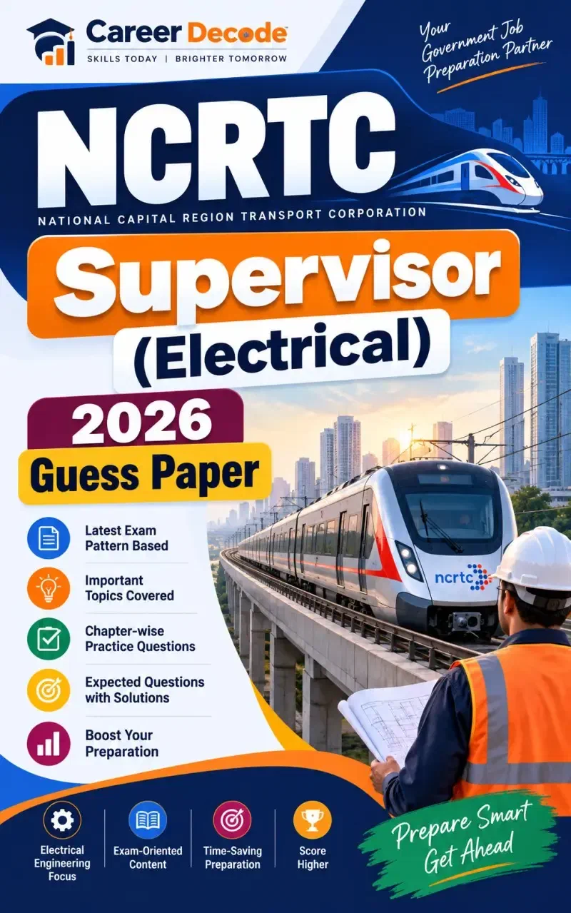 Cover of NCRTC Supervisor (Electrical) 2026 Guess Paper