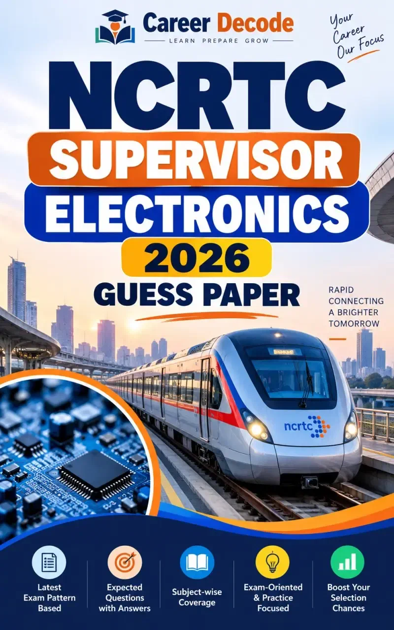 Cover of NCRTC Supervisor Electronics 2026 Guess Paper