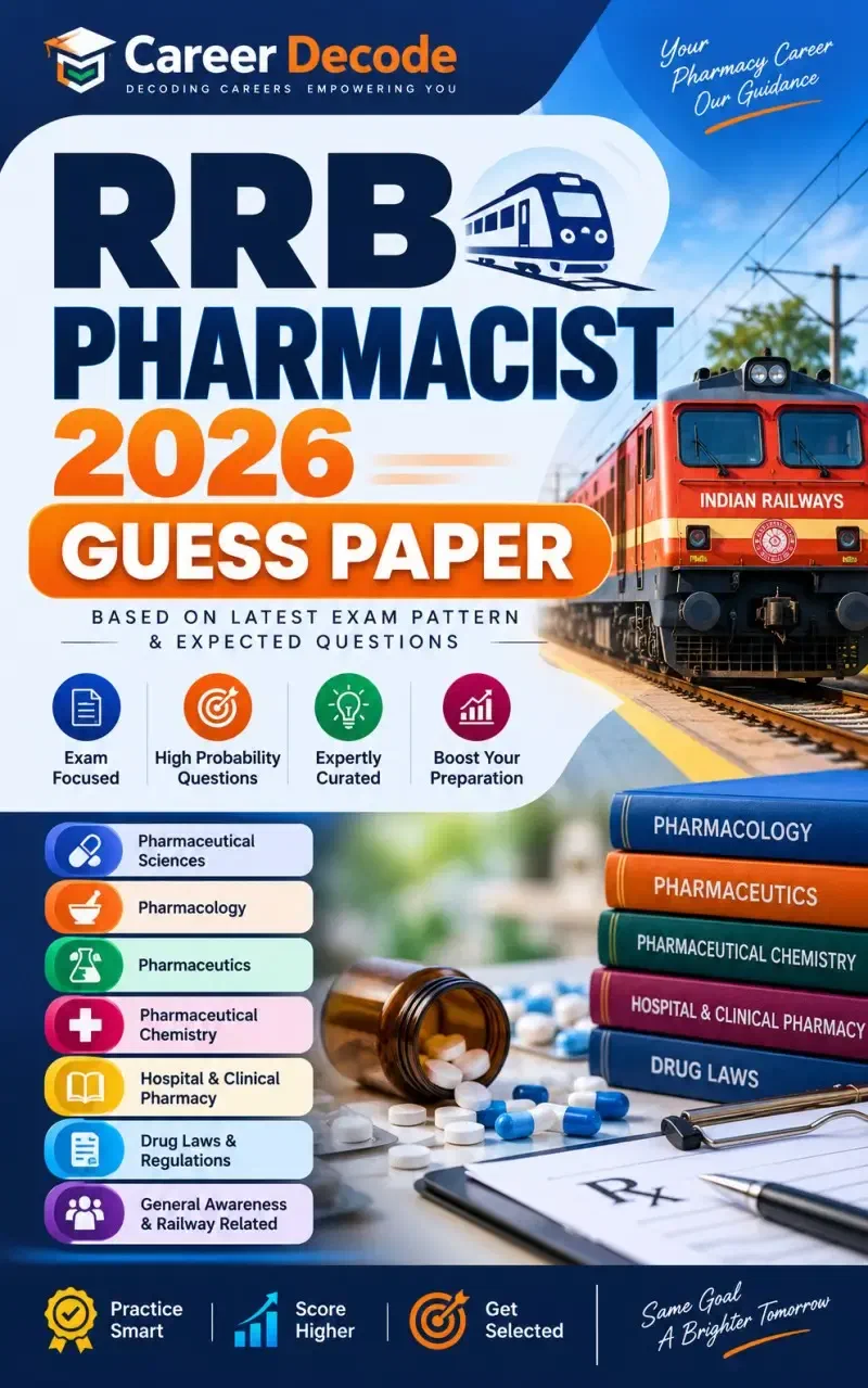 Cover of RRB Pharmacist 2026 Guess Paper