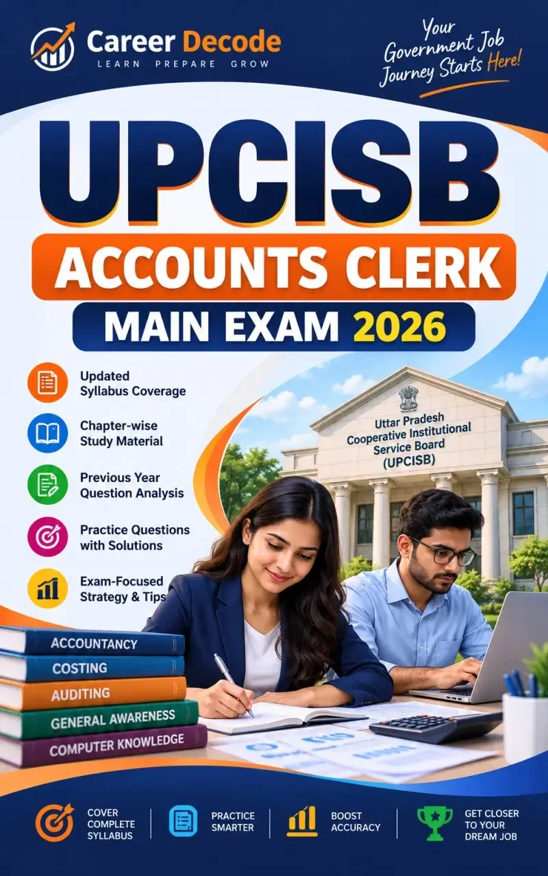 Cover of UPCISB Accounts Clerk Main Exam 2026