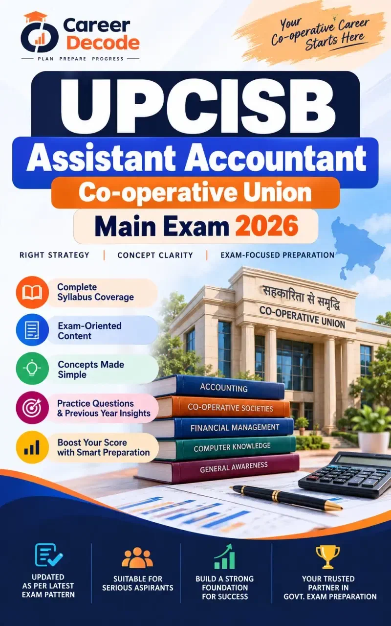 Cover of UPCISB Assistant Accountant - Co-operative Union Main Exam 2026 Guess Paper