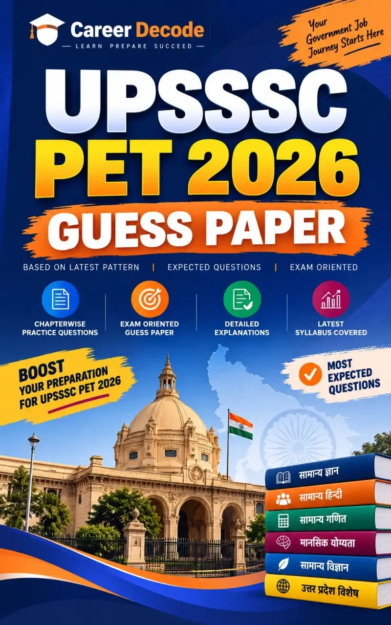 Cover of UPSSSC PET 2026 Guess Paper